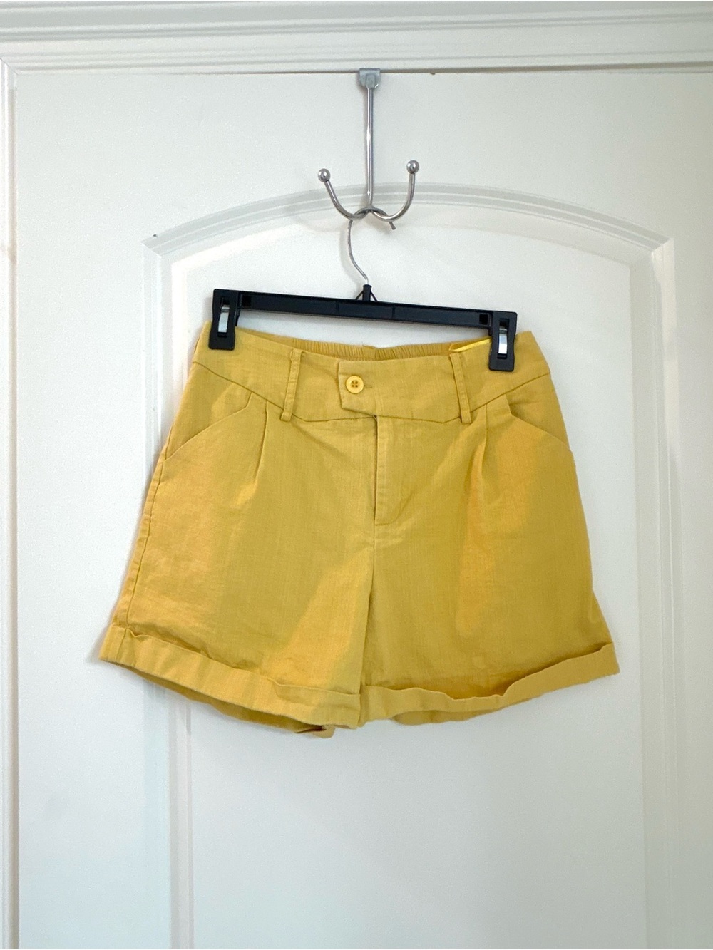 Belle Poque High-Rise Yellow Women's Shorts